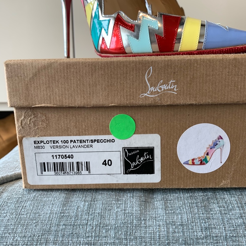 Louboutin Explotek 100 Patent / Specchio BNIB - Picture 2 of 5